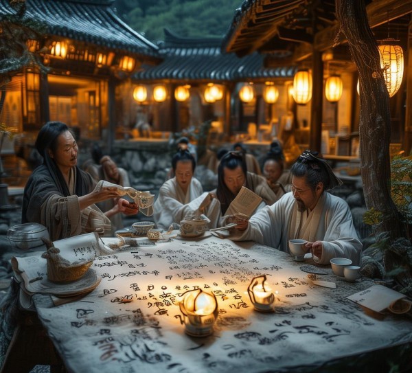古韵流觞，村饮古诗的韵味与翻译解读,古韵流觞，村饮古诗的韵味与翻译解读,自然,故乡,第1张